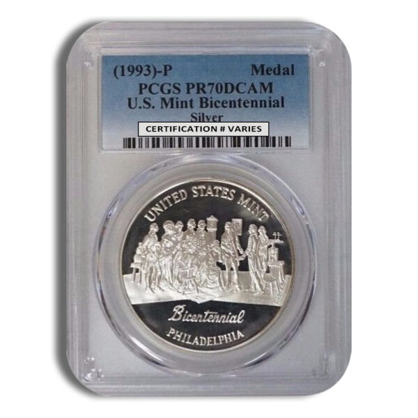 1993 Bicentennial Silver Medal PCGS PR70