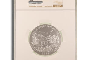 2014-P 5 oz ATB Great Smoky Mts. Silver Coin NGC SP70