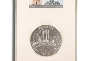 2011-P 5 oz ATB Vicksburg Silver Coin NGC SP70