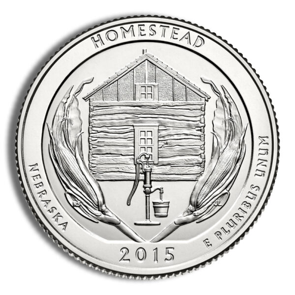 2015-P 5 oz ATB Homestead Silver Coin NGC SP70 - Image 2