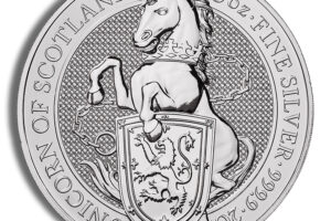 2019 2 oz Silver Great Britain Queen's Beasts - Yale