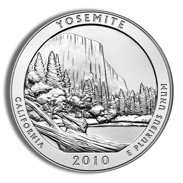 2010-P 5 oz ATB Yosemite Silver Coin - Burnished (Cap Only) - Image 2