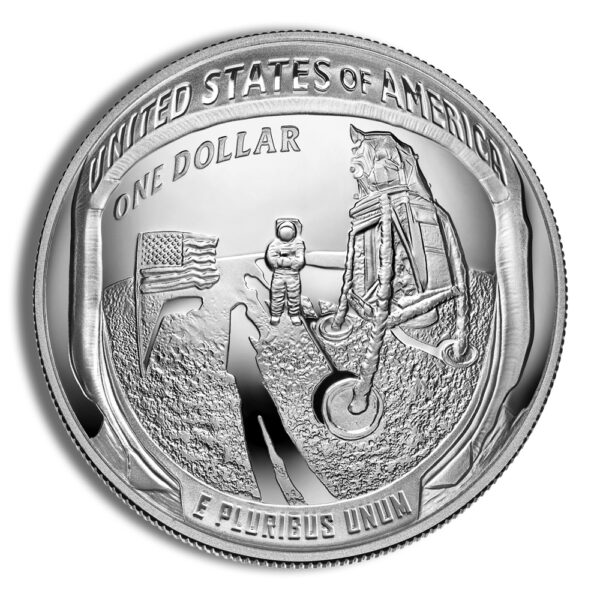 2019-P $1 Apollo 50th Anni. Silver Commem - Proof - Image 2