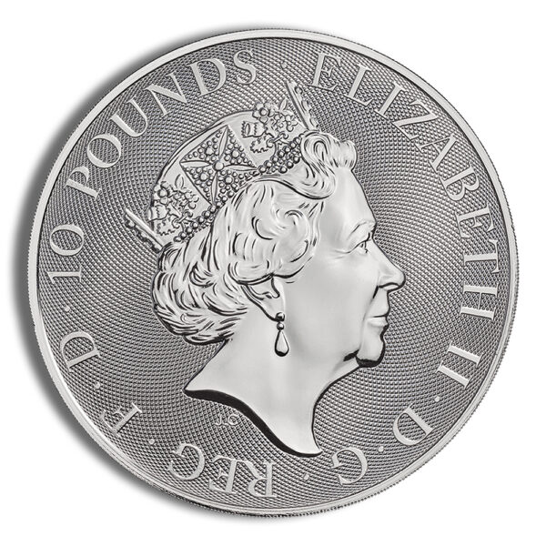 2019 2 oz Silver Great Britain Queen's Beasts - Yale - Image 2