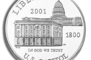 2001-P $1 Capitol Visitor Center Silver Commem - BU
