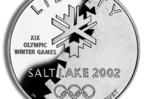 2002-P $1 SLC Winter Olympics Silver Commem - Proof