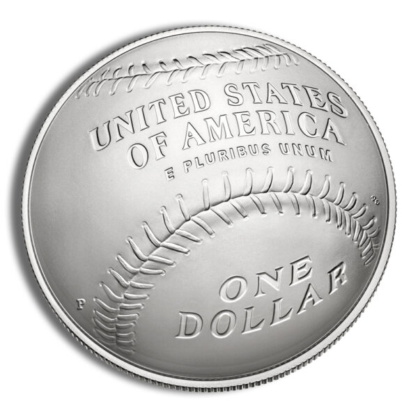 2014-P $1 Baseball Hall Fame Silver Commem - BU - Image 2