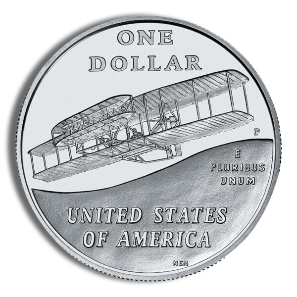 2003-P $1 First Flight Silver Commem - BU - Image 2