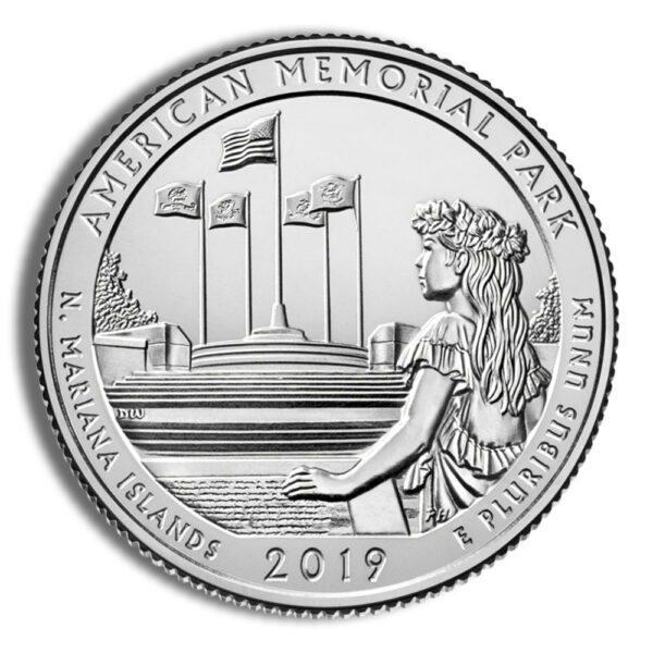 2019-P 5 oz ATB American Memorial Park Silver Coin NGC SP70 - Image 3
