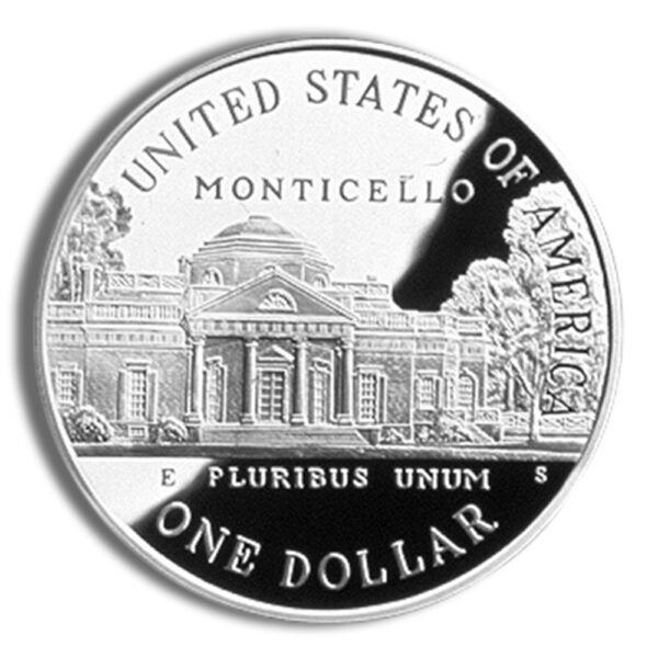1993-S $1 Jefferson Silver Commem - Proof - Image 2