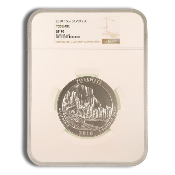 2010-P 5 oz ATB Yosemite Silver Coin NGC SP70 - Image 2