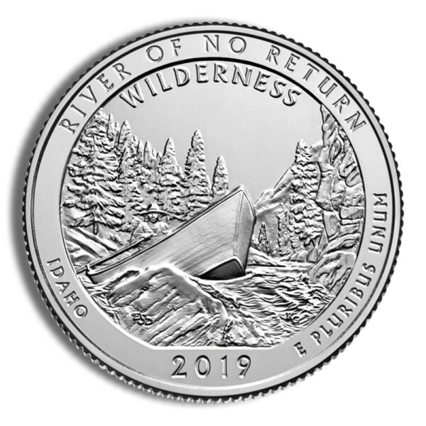2019-P 5 oz ATB Frank Church River Silver Coin NGC SP70 - Image 3