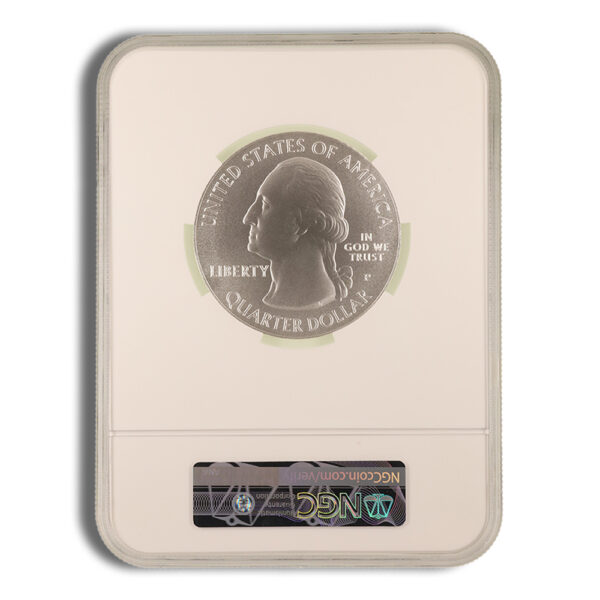 2010-P 5 oz ATB Yellowstone Silver Coin NGC SP70 - Image 2