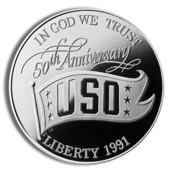 1991-S $1 USO Silver Commem - Proof