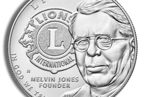 2017-P $1 Lions Club Centennial (Melvin Jones) Silver Commem - BU