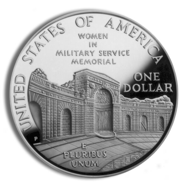 1994-P $1 Women in Military Silver Commem - Proof - Image 2