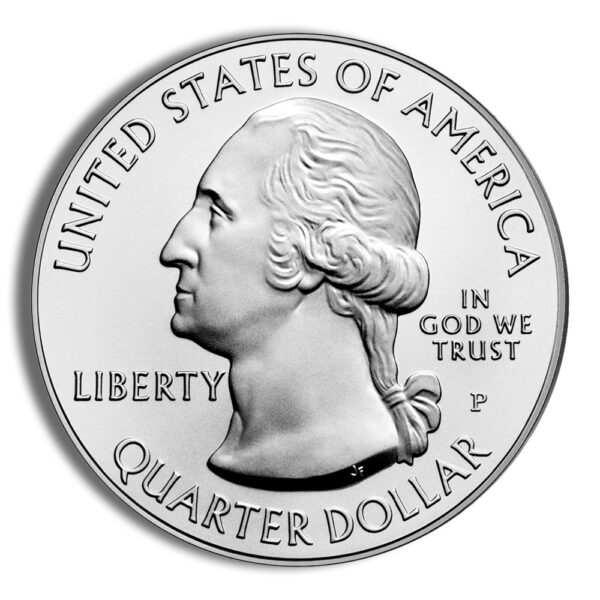 2010 5 oz ATB Hot Springs Silver Coin - BU - Image 3
