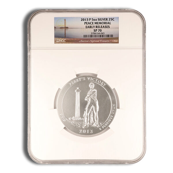 2013-P 5 oz ATB Perry's Victory Silver Coin NGC SP70