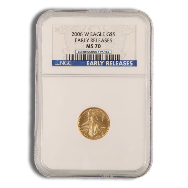2006 1/10 oz Gold Eagle $5 NGC MS70 ER
