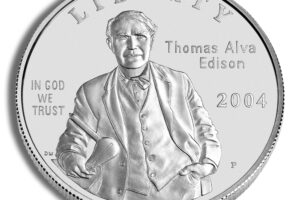 2004-P $1 Thomas A. Edison Silver Commem - BU