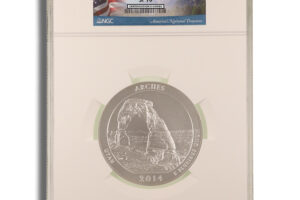 2014-P 5 oz ATB Arches Silver Coin NGC SP70