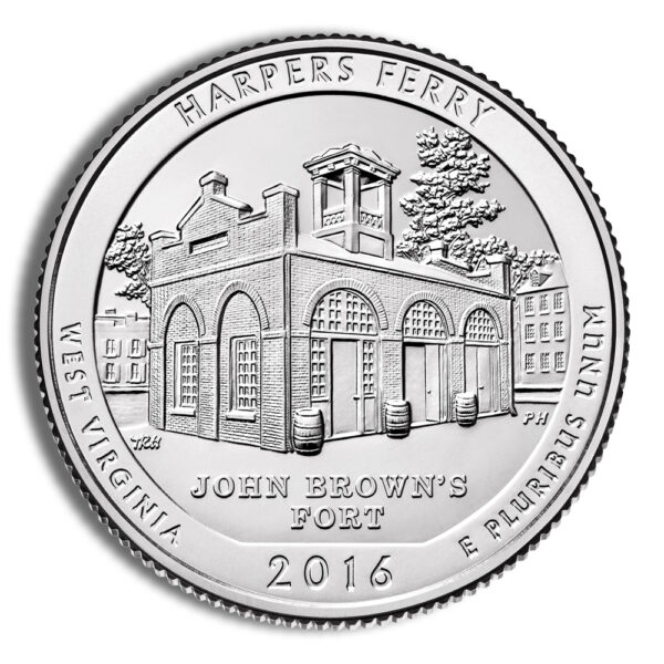 2016-P 5 oz ATB Harpers Ferry Silver Coin NGC SP70 - Image 3