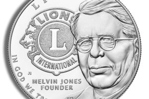 2017-P $1 Lions Club Centennial (Melvin Jones) Silver Commem - Proof