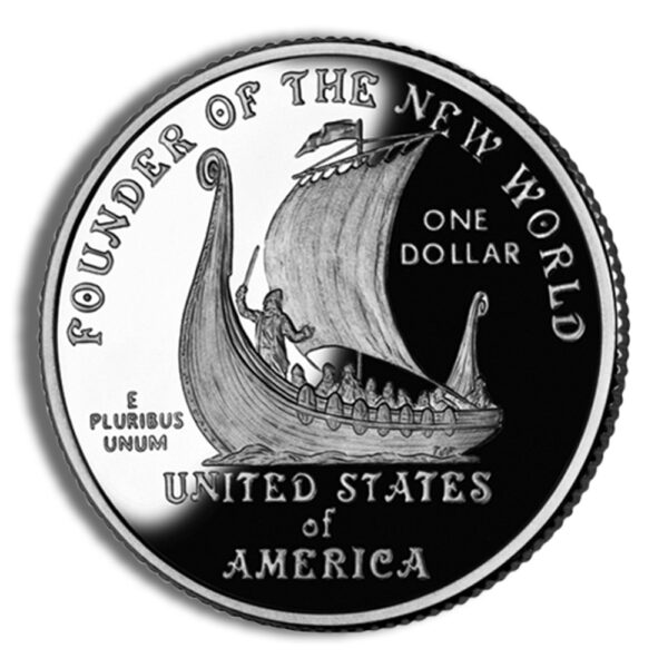 2000-P $1 Leif Ericson Silver Commem - Proof - Image 2