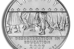 2007-P $1 Little Rock, Deseg Silver Commem - BU
