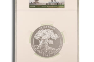 2013-P 5 oz ATB Great Basin Silver Coin NGC SP70