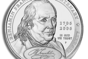 2006-P $1 Frank. Found Father Silver Commem - BU