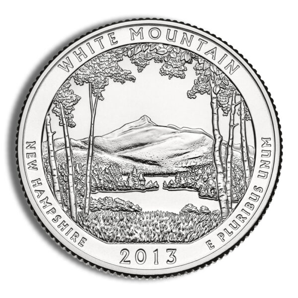 2013-P 5 oz ATB White Mountain Silver Coin NGC SP70 - Image 3