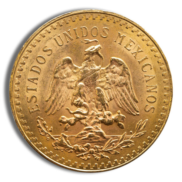 1921 Mexico Gold 50 Peso Cleaned - Image 2