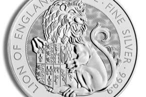 2022 2 oz Silver Great Britain Tudor Beasts - Lion of England