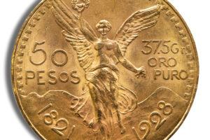 1924 Mexico Gold 50 Peso BU