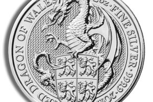 2017 2 oz Silver Great Britain Queen's Beasts - Dragon