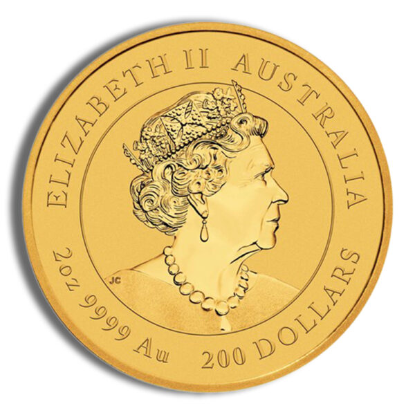 2007 2 oz Australia Gold Lunar Pig BU - Series I - Image 2