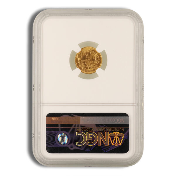 $1 Gold Indian Type 3 - NGC MS64 - Image 2