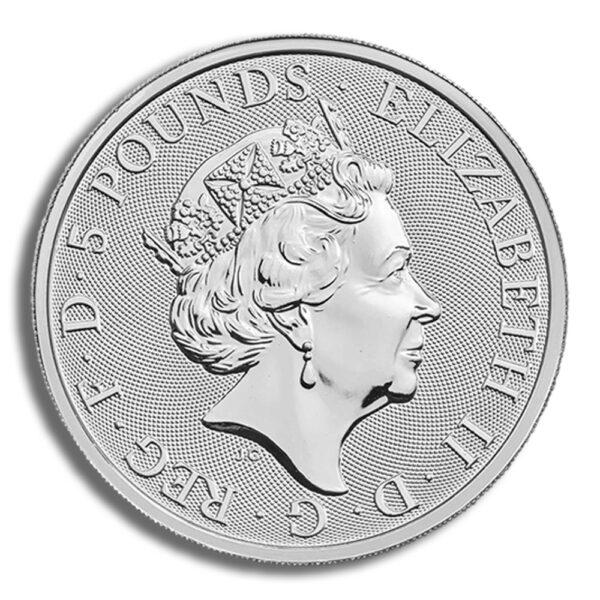 2018 2 oz Silver Great Britain Queen's Beasts - Unicorn - Image 2