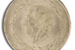 1951-1954 Mexico 5 Pesos Hidalgo Silver Coin (Avg Circ)