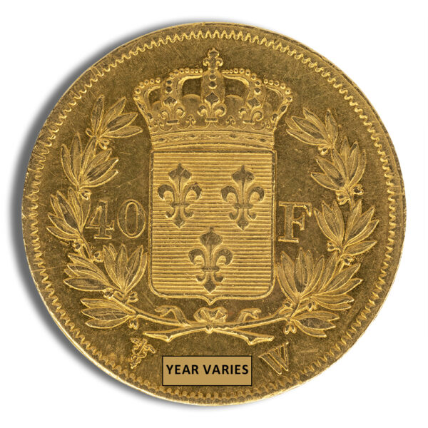 France Gold 40 Francs - Louis XVIII (1816-1824) - Image 2