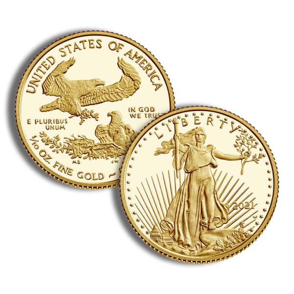 2021 Proof Gold Eagle Designer Set w/ OGP - Image 2