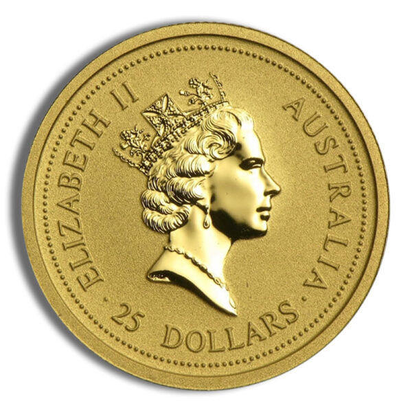 1998 1/4 oz Australia Gold Lunar Tiger BU - Series I - Image 2