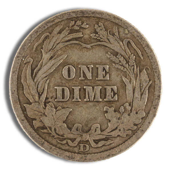 $1 FV 90% Silver Barber Dimes - VF - Image 2