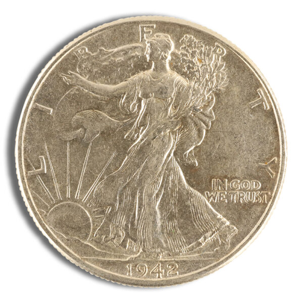 $1 FV 90% Silver Walking Liberty Half Dollars - XF/AU