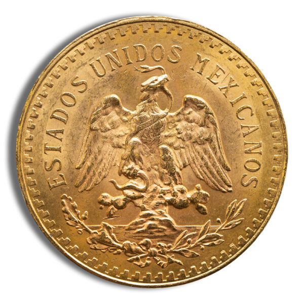 1923 Mexico Gold 50 Peso BU - Image 2