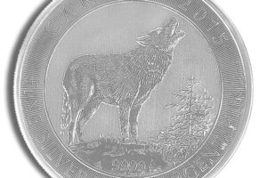 2015 3/4 oz Canadian Grey Wolf Silver Coin