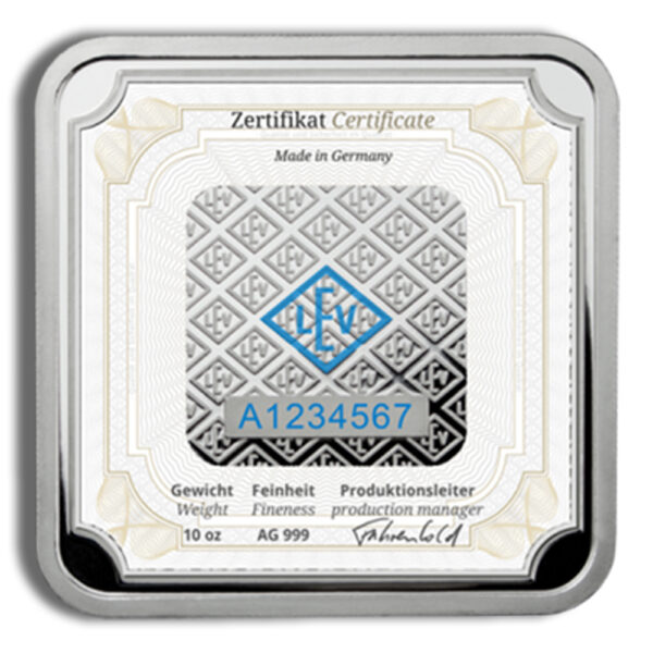 10 oz Silver Bar - Geiger (Sealed) - Image 2