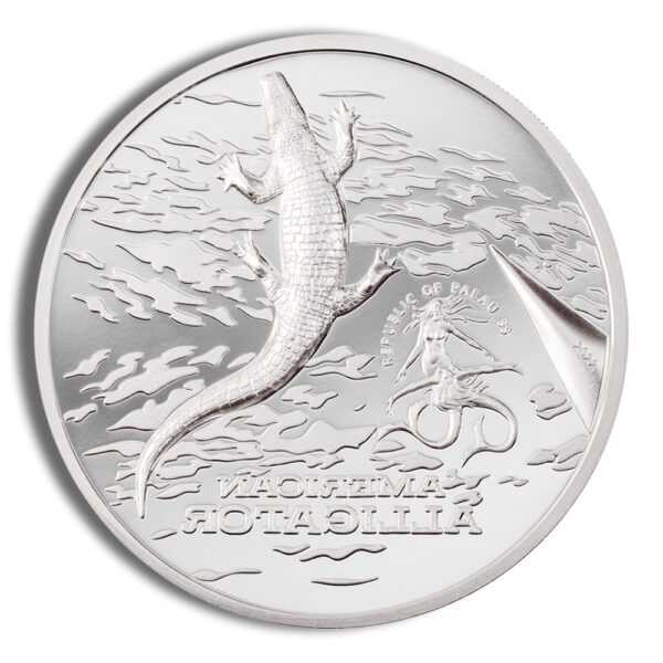 2022 1 oz Palau Silver American Alligator - Image 2