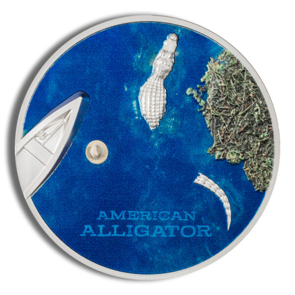 2022 1 oz Palau Silver American Alligator